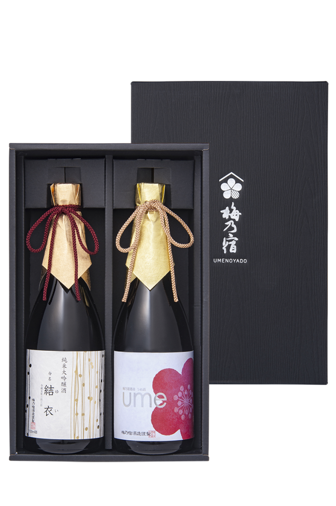 酒と化粧箱の組み合わせ