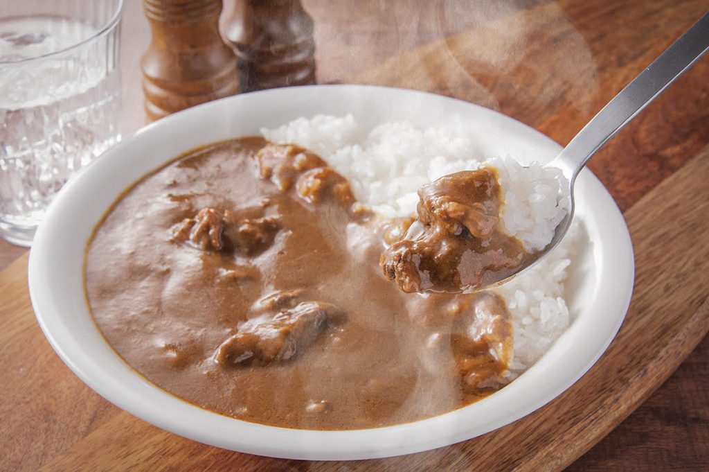 カレーライスの撮影